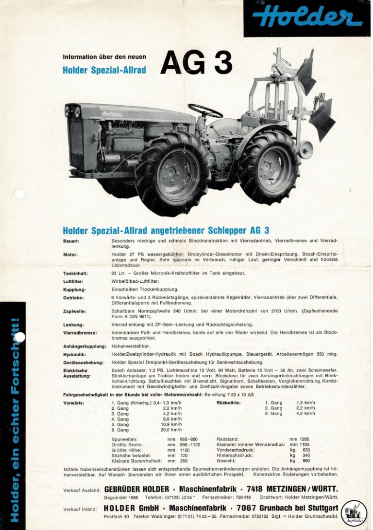 Holder AG3 MeinHolder