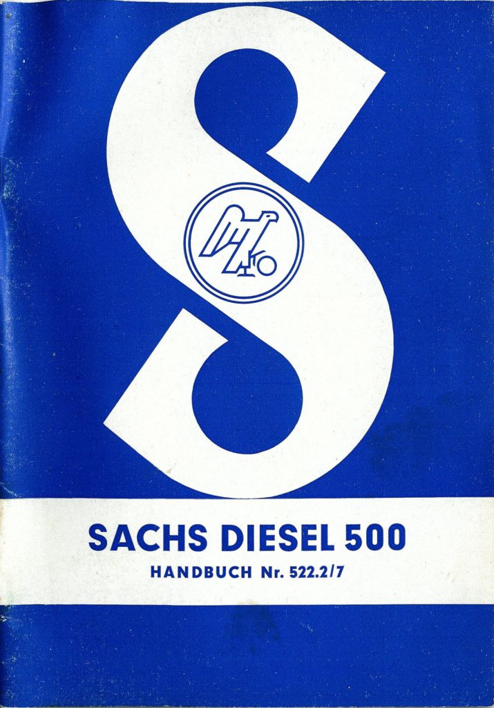 Sachs Diesel 500 Handbuch Nr. 522.2/7 (Original)