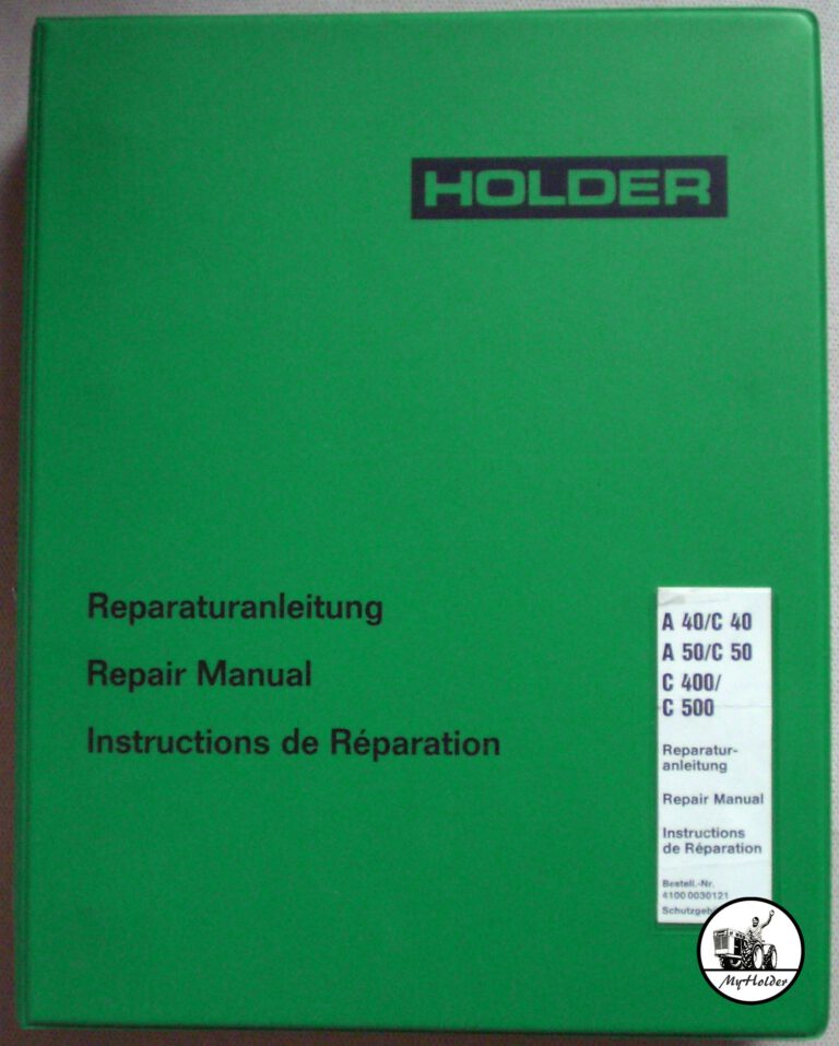 Holder A40_A50_C40_C50_C400_C500_REP_Cover Reparaturanleitung - Repair Manual