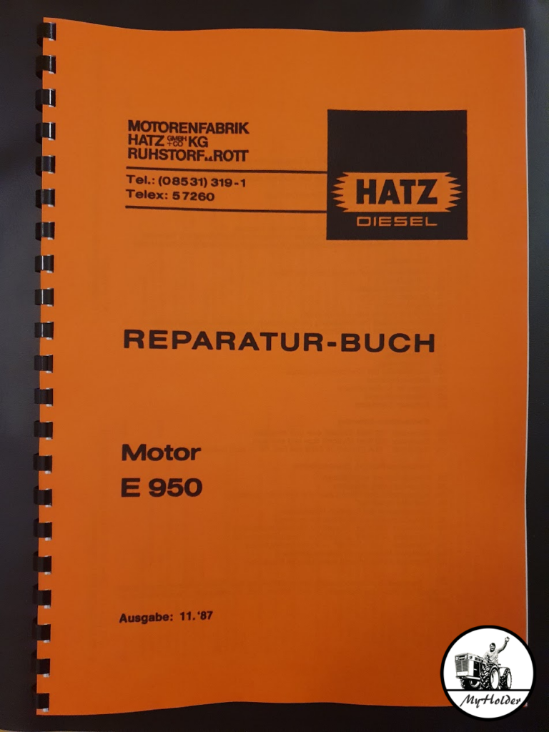 Hatz E950 Reparaturanleitung