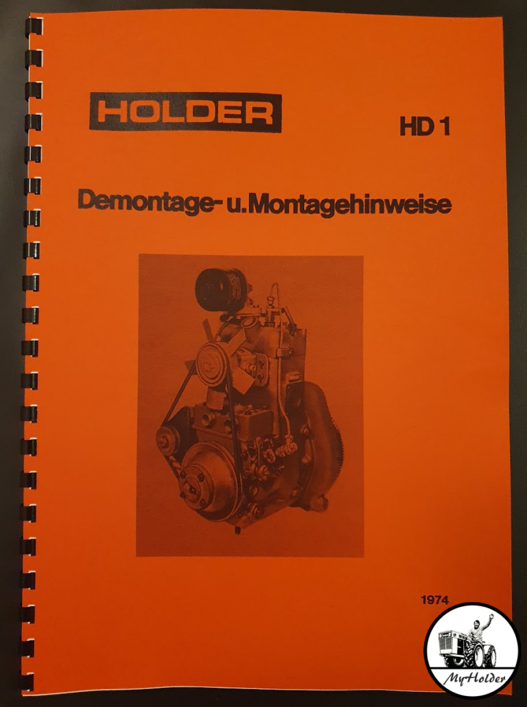 Holder HD1 Demontage- und Montagehinweise (Reparaturanleitung) 1974