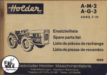 Holder AM2 AG3 Ersatzteilliste