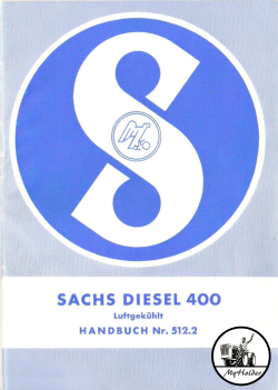 Sachs Diesel 400 Handbuch 512.2